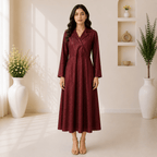 RBF 1 piece - Deep burgundy Maxi dress