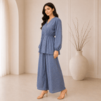 2 Piece - Dusty Slate Blue Co-ord Set