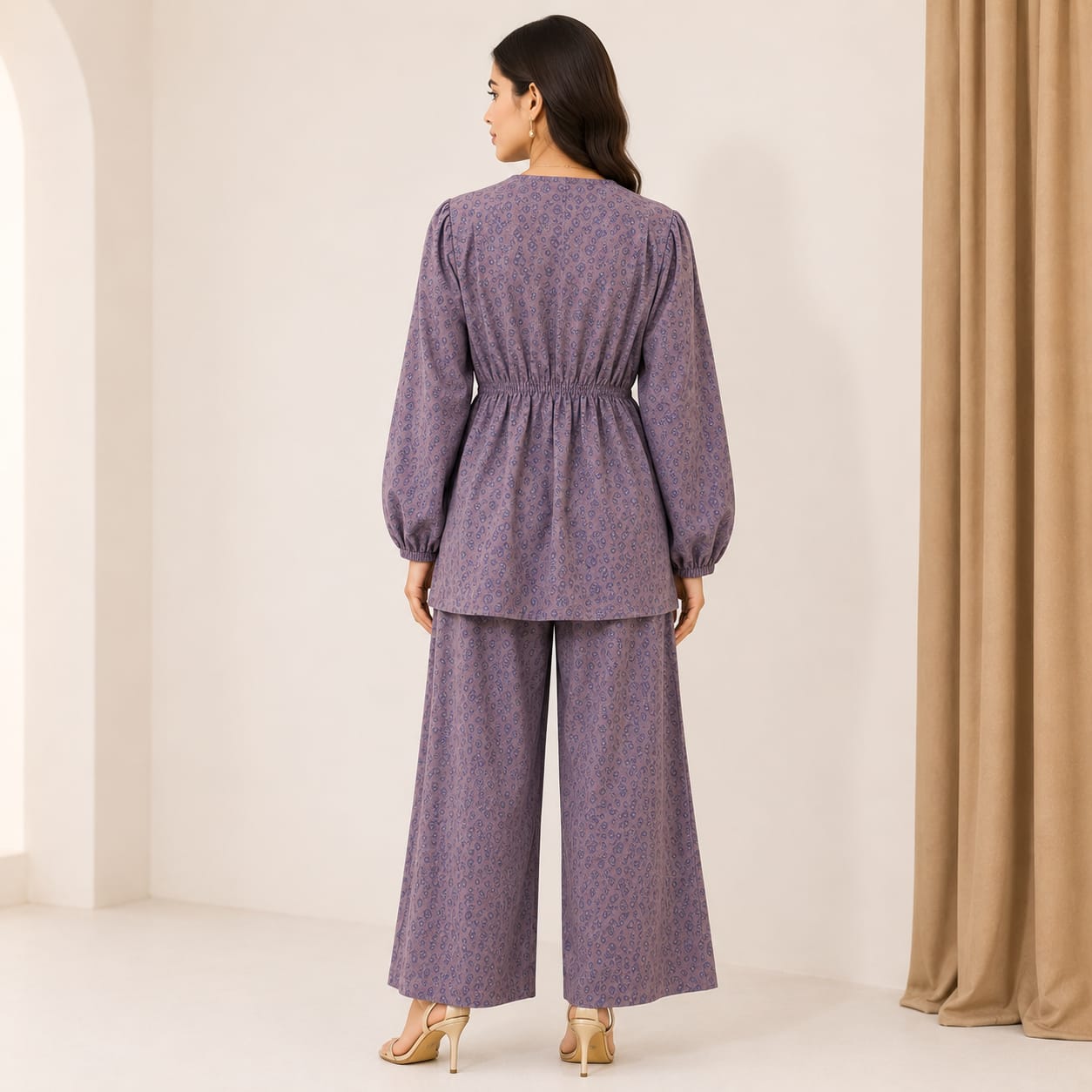 2 Piece - Mauve Purple Co-ord Set