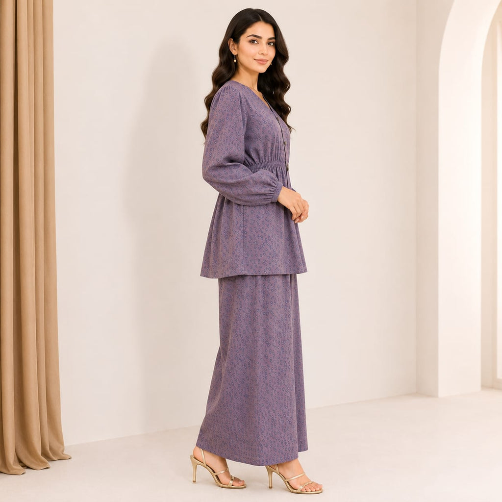 2 Piece - Mauve Purple Co-ord Set