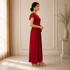 RBF 1 Piece - Ruby Red linen frock