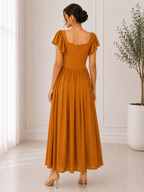 RBF 1 Piece - Rust Orange Linen Frock
