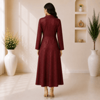 RBF 1 piece - Deep burgundy Maxi dress