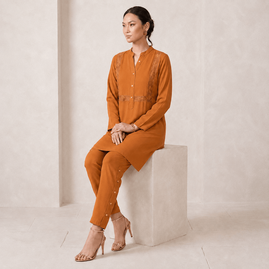 RBF 2 Piece - Amber Tarkashi Co-Ord Set