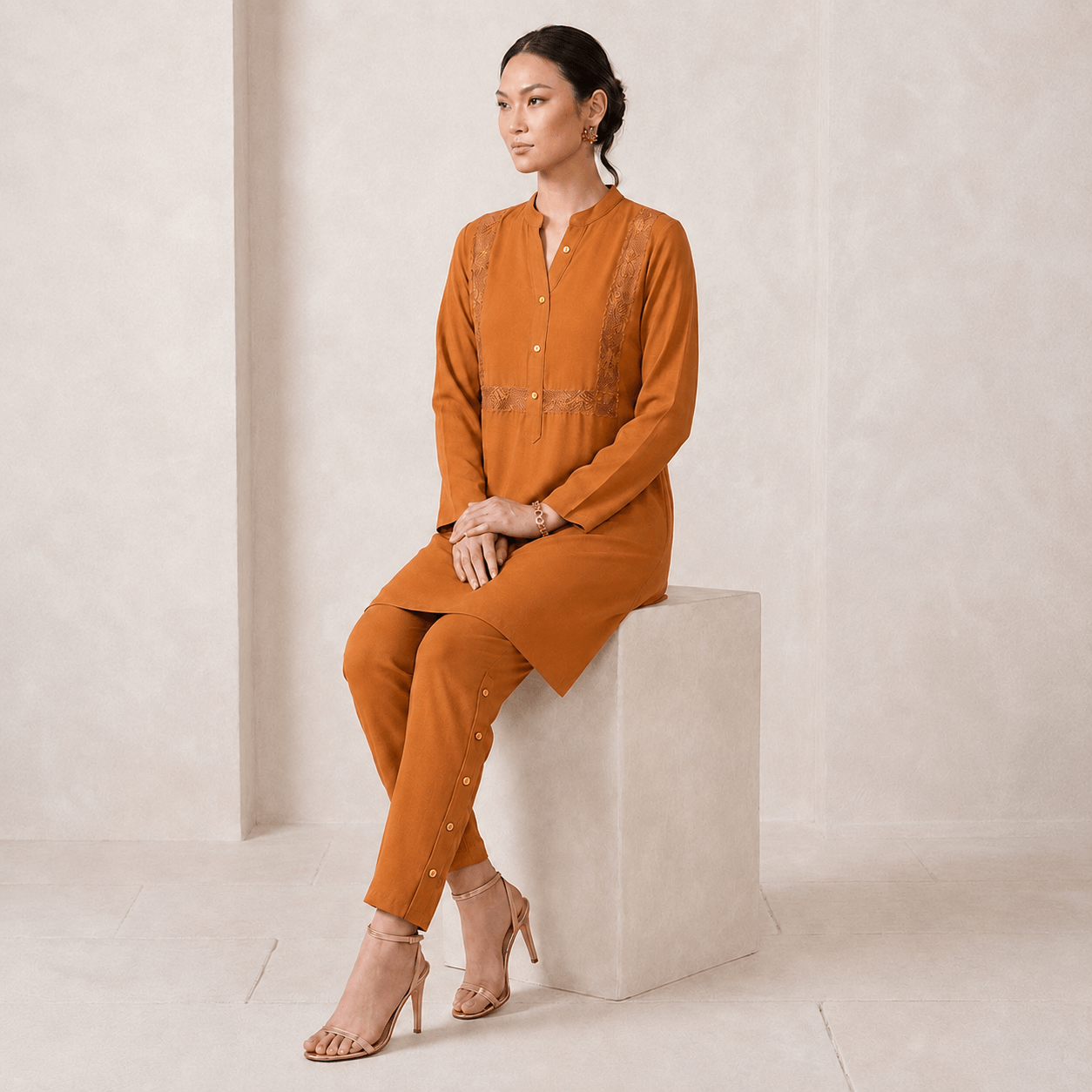 RBF 2 Piece - Amber Tarkashi Co-Ord Set