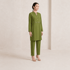 RBF 2 Piece - Olive Tarkashi Co-Ord Set