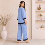 RBF 2 Piece - Sky Blue Lace Co-Ord Set