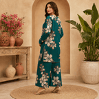 RBF 2 Piece - Teal Bloom Co-ord