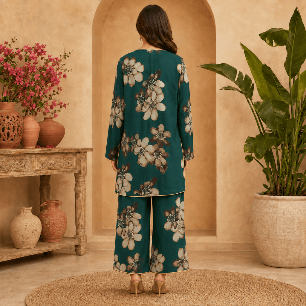 RBF 2 Piece - Teal Bloom Co-ord