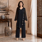 rbf 2 Piece - Black Bloom Ensemble Co-Ord Set 