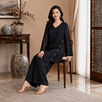rbf 2 Piece - Black Bloom Ensemble Co-Ord Set 
