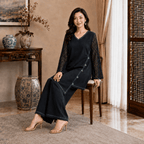 rbf 2 Piece - Black Bloom Ensemble Co-Ord Set 