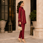 rbf 2 Piece - Burgundy Glow Co-Ord Set