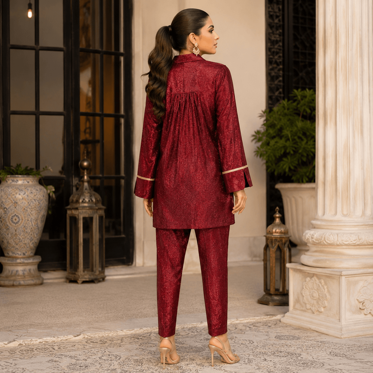 rbf 2 Piece - Burgundy Glow Co-Ord Set