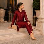 rbf 2 Piece - Burgundy Glow Co-Ord Set