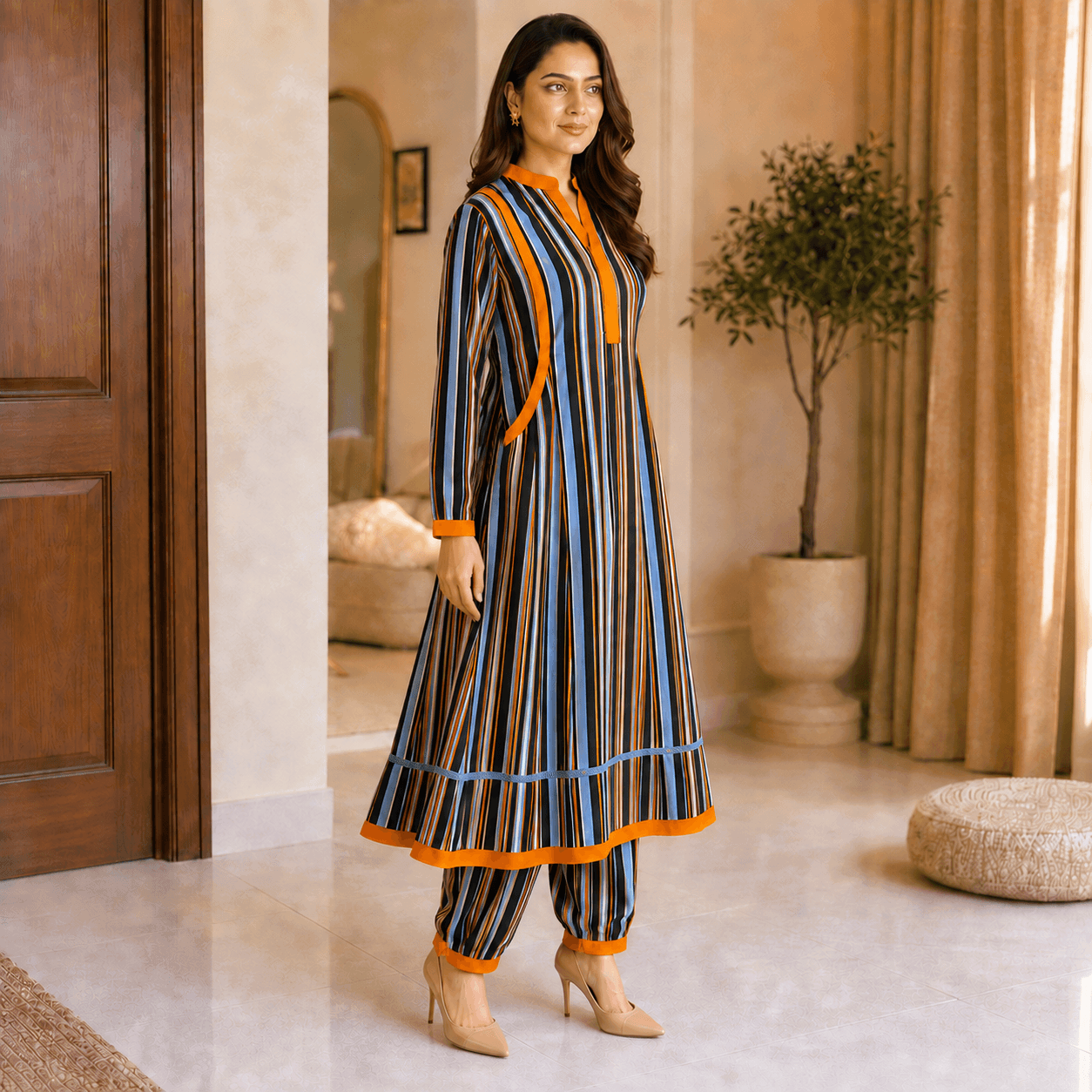 rbf 2 Piece - Coral Current Frock Set