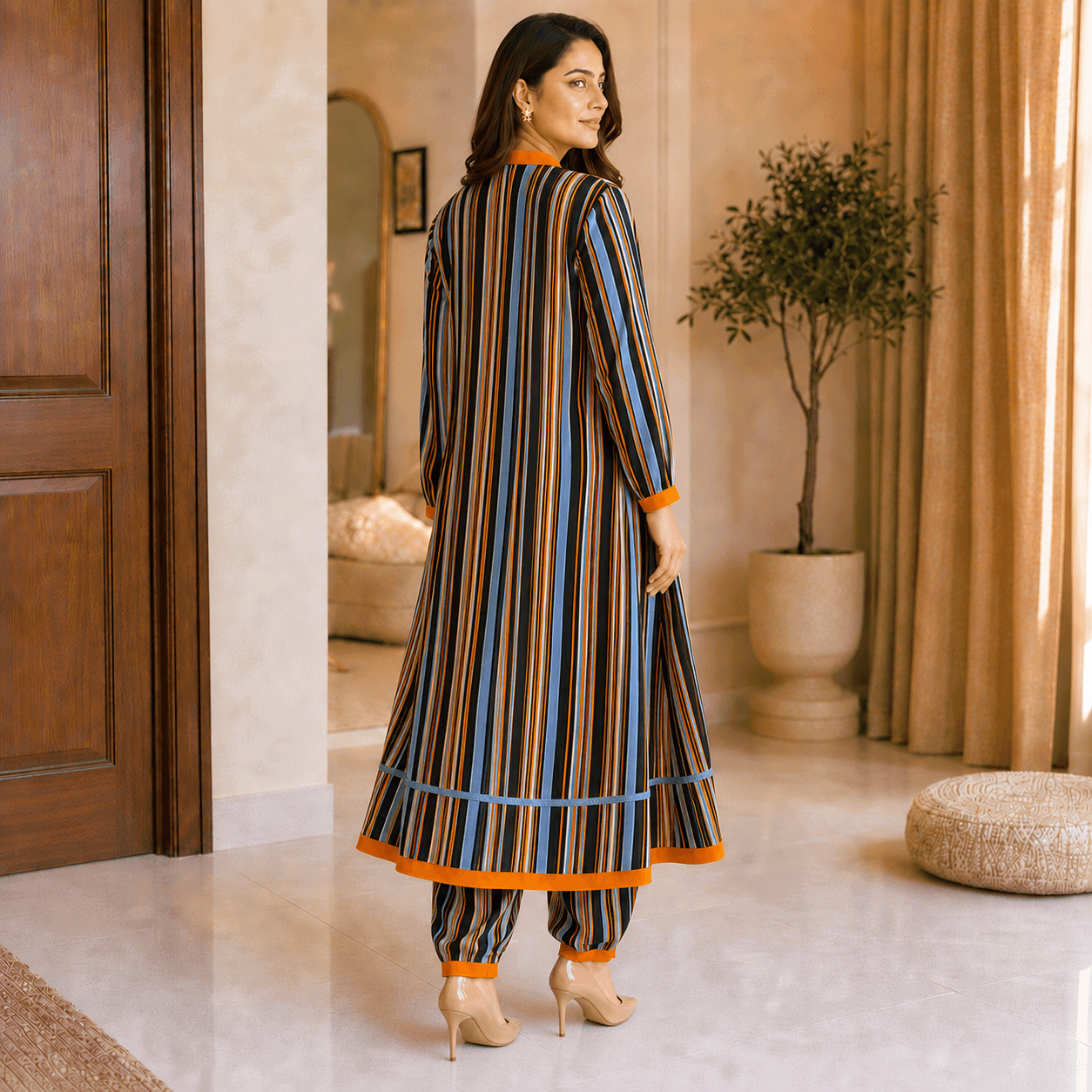 rbf 2 Piece - Coral Current Frock Set