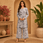 rbf 2 Piece - Grey Flora Co-ord