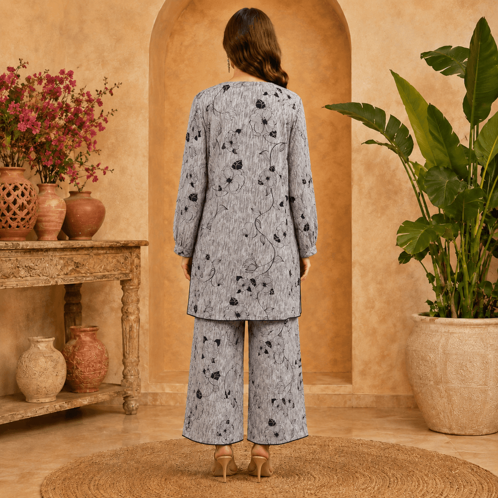 rbf 2 Piece - Grey Flora Co-ord