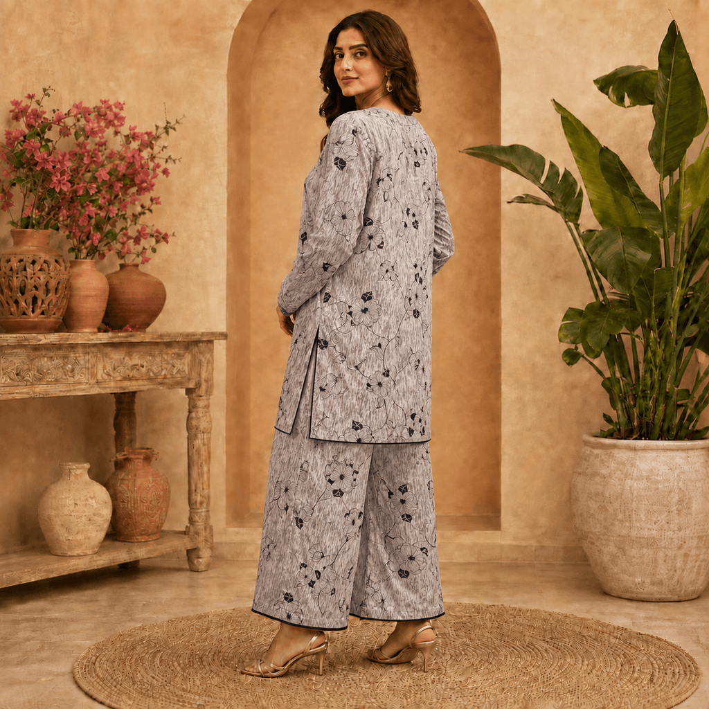 rbf 2 Piece - Grey Flora Co-ord